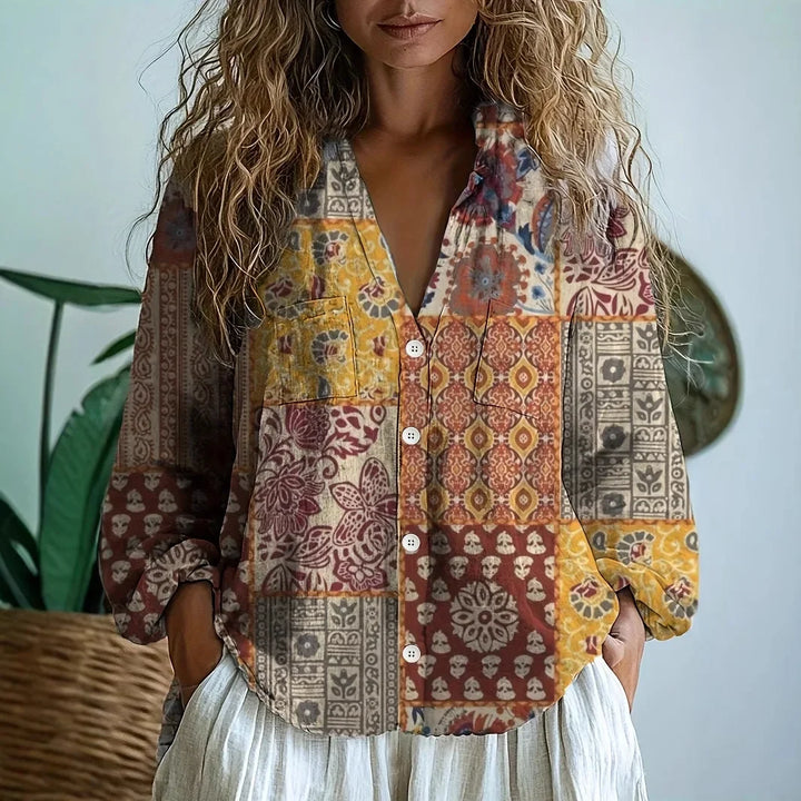 Martha™ | Relaxed Blouse with Nature Print