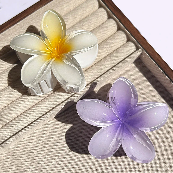 Nara™ | 1/2/3 Pcs Hawaiian Gradient Flower Hair Claw Clip Women Fashion Large Hair Clip Girls Hairpin Barrettes Bohemia Hair Accessories