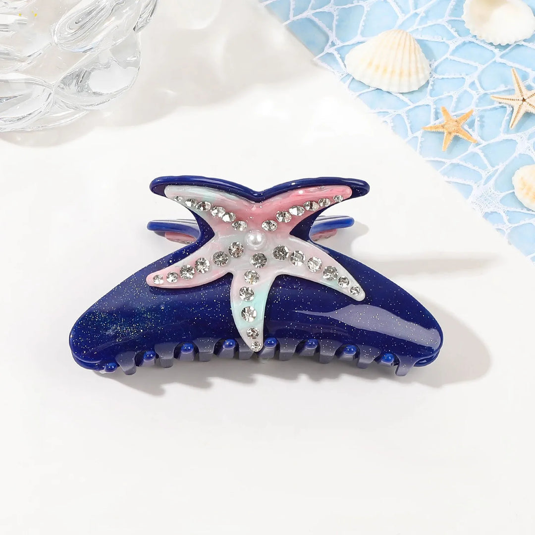 Marlee™ | Beach Starfish Series Collection Hair Claw Colorful Fish Seaweed Starfish Crab Hair Clip Shark Clip for Woman Hair Accessory