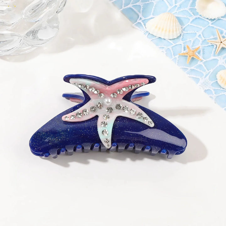 Marlee™ | Beach Starfish Series Collection Hair Claw Colorful Fish Seaweed Starfish Crab Hair Clip Shark Clip for Woman Hair Accessory