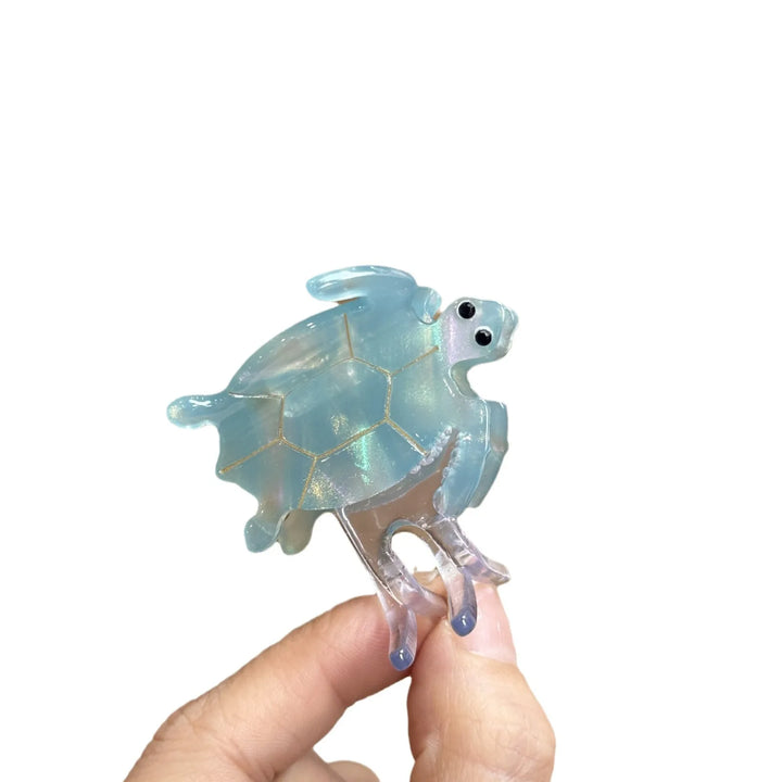 Alira™ | New Cute Cartoon Ocean Mermaid Tortoise Hair Claw Clips Sea Turtle Acetate Shark Hairpin For Women Hair Accessories
