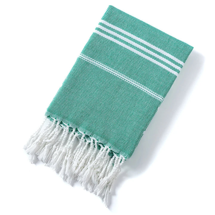 Joanna | Holiday Towels with Tassel, Striped Bath Towels