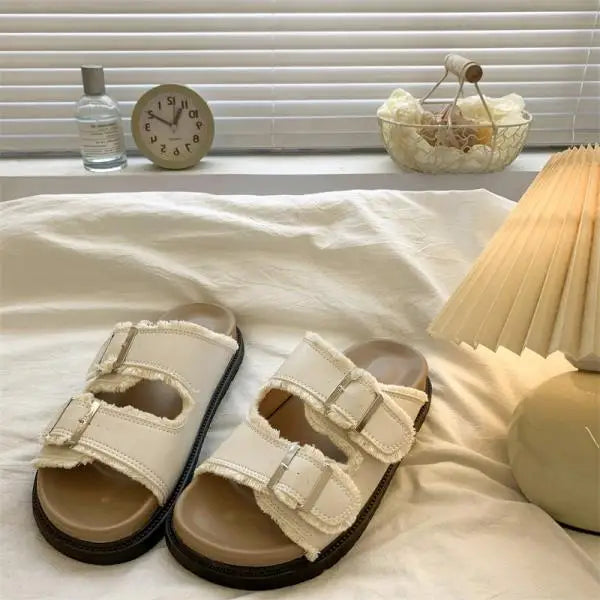 Capri™ | Comfort Buckle Slide – Soft Support with Everyday Style