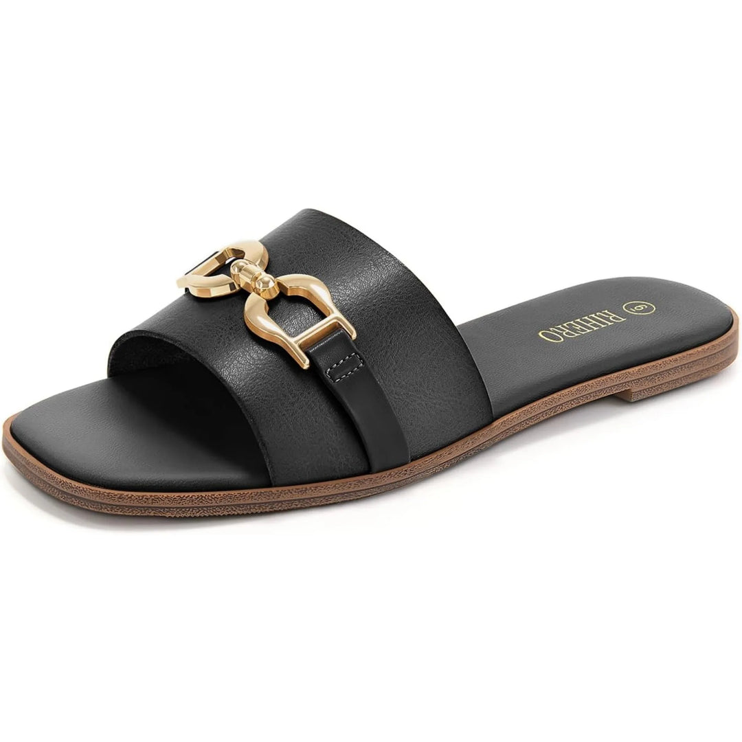 Marina Gold Buckle Sandals