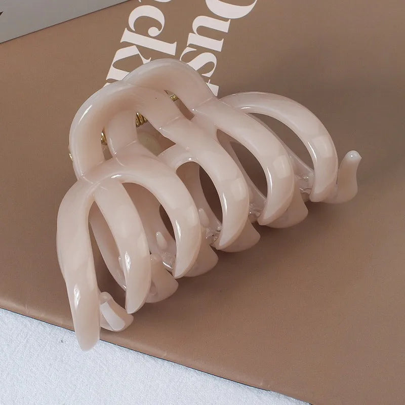 Wren™ | Large Hollow Hair Claw Clips Crab Clips Women Girls Ponytail Large PC Plastic Hair Hairpins Hair Clip Hair Accessories Fashion