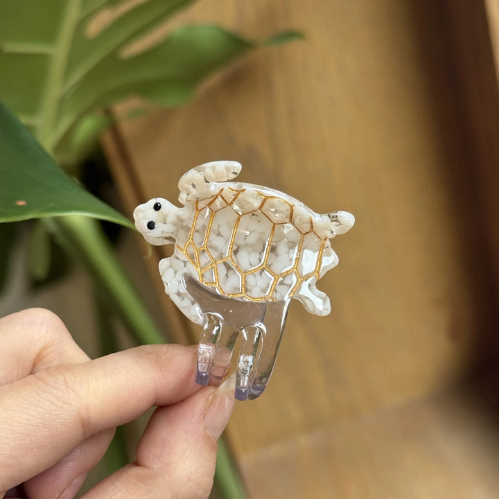 Alira™ | New Cute Cartoon Ocean Mermaid Tortoise Hair Claw Clips Sea Turtle Acetate Shark Hairpin For Women Hair Accessories