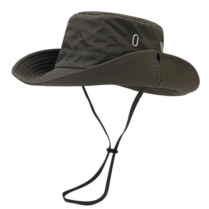 Pia™ | Womens Outdoor Travel Sun Hat Summer UV Protection Wide Brim Panama Safari Hunting Hiking Bucket Hat Mesh Fisherman Hat