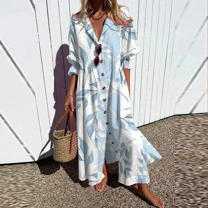 Aspen | Women's Floral Button-Front Maxi Dress