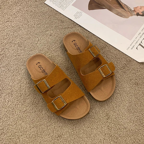 Capri™ | Comfort Buckle Slide – Soft Support with Everyday Style