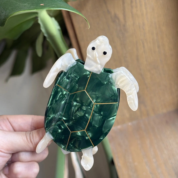 Alira™ | New Cute Cartoon Ocean Mermaid Tortoise Hair Claw Clips Sea Turtle Acetate Shark Hairpin For Women Hair Accessories