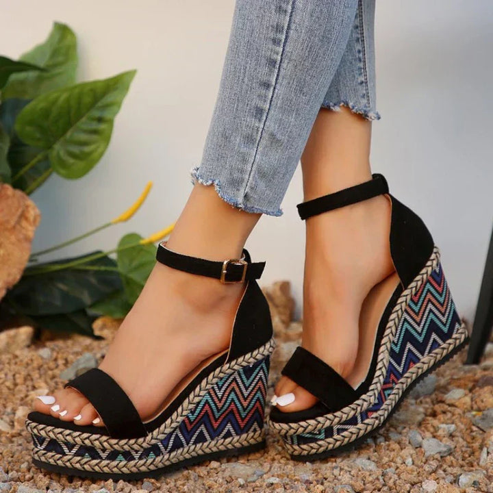 Zelina™ | Boho Wedge Sandals