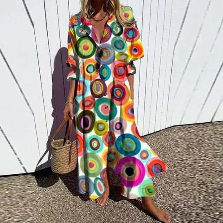 Aspen | Women's Floral Button-Front Maxi Dress