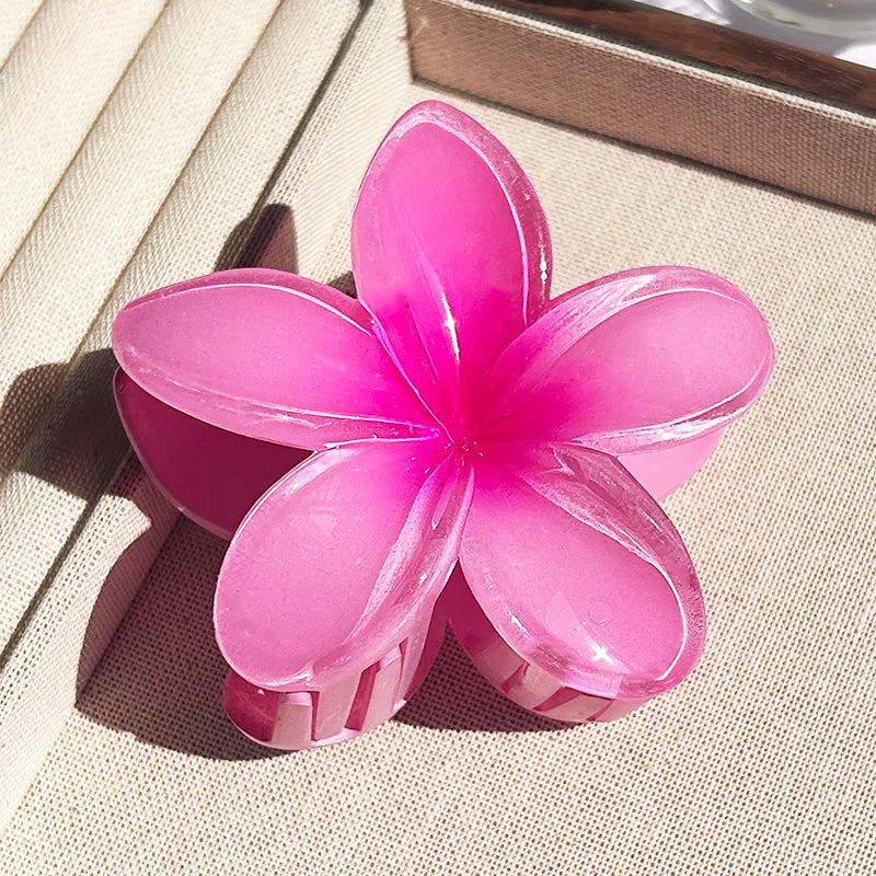 Nara™ | 1/2/3 Pcs Hawaiian Gradient Flower Hair Claw Clip Women Fashion Large Hair Clip Girls Hairpin Barrettes Bohemia Hair Accessories