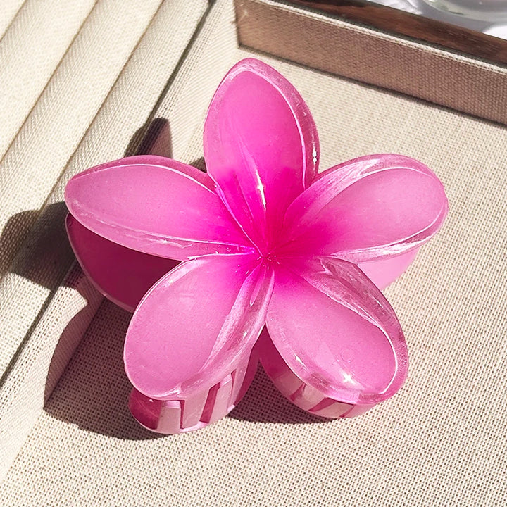 Nara™ | 1/2/3 Pcs Hawaiian Gradient Flower Hair Claw Clip Women Fashion Large Hair Clip Girls Hairpin Barrettes Bohemia Hair Accessories