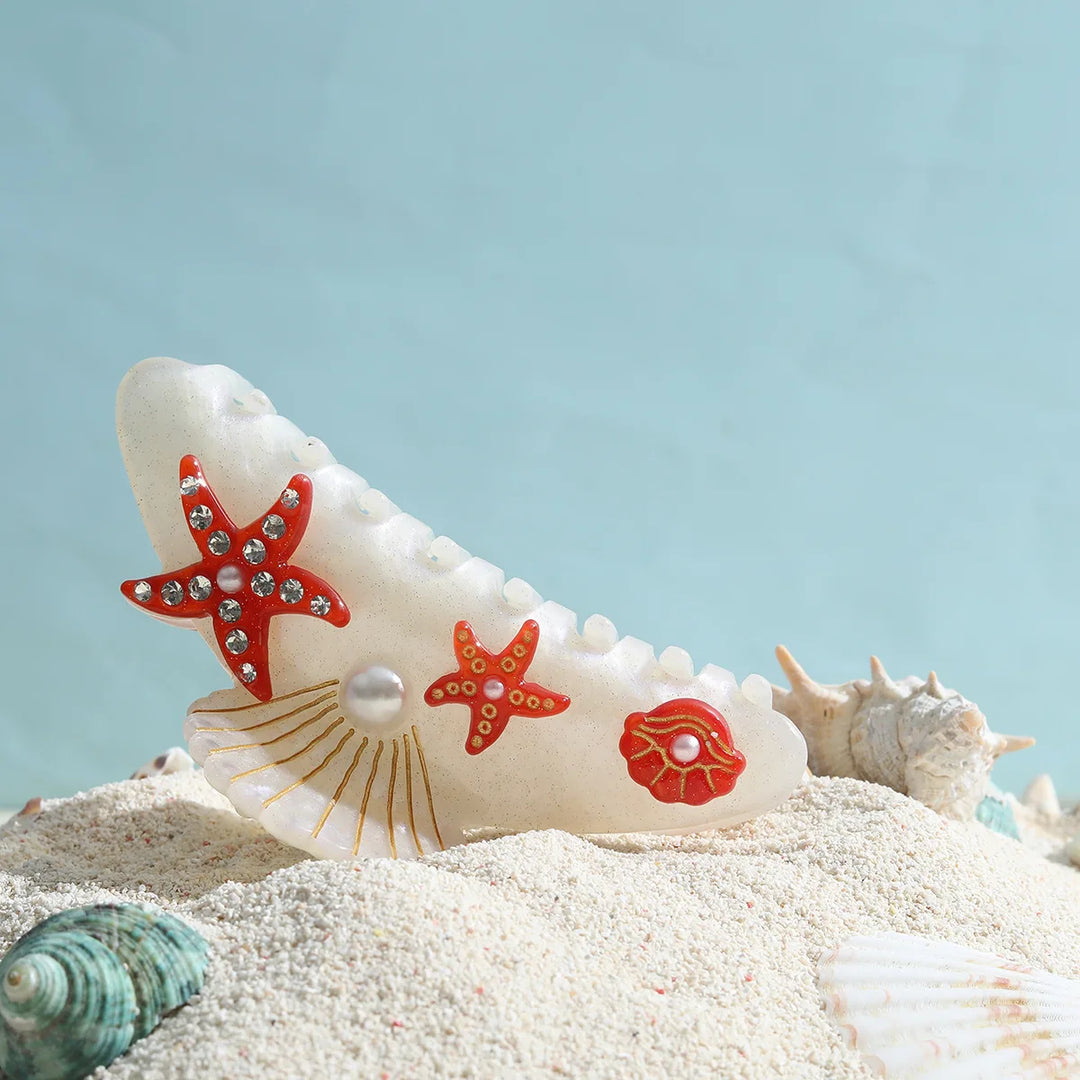 Marlee™ | Beach Starfish Series Collection Hair Claw Colorful Fish Seaweed Starfish Crab Hair Clip Shark Clip for Woman Hair Accessory
