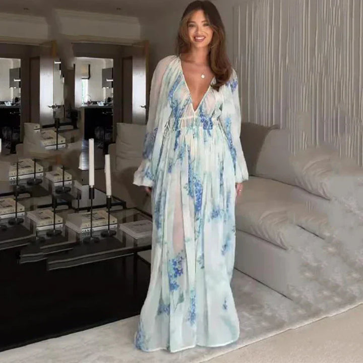 Nora™ | Blue Ocean Maxi Dress