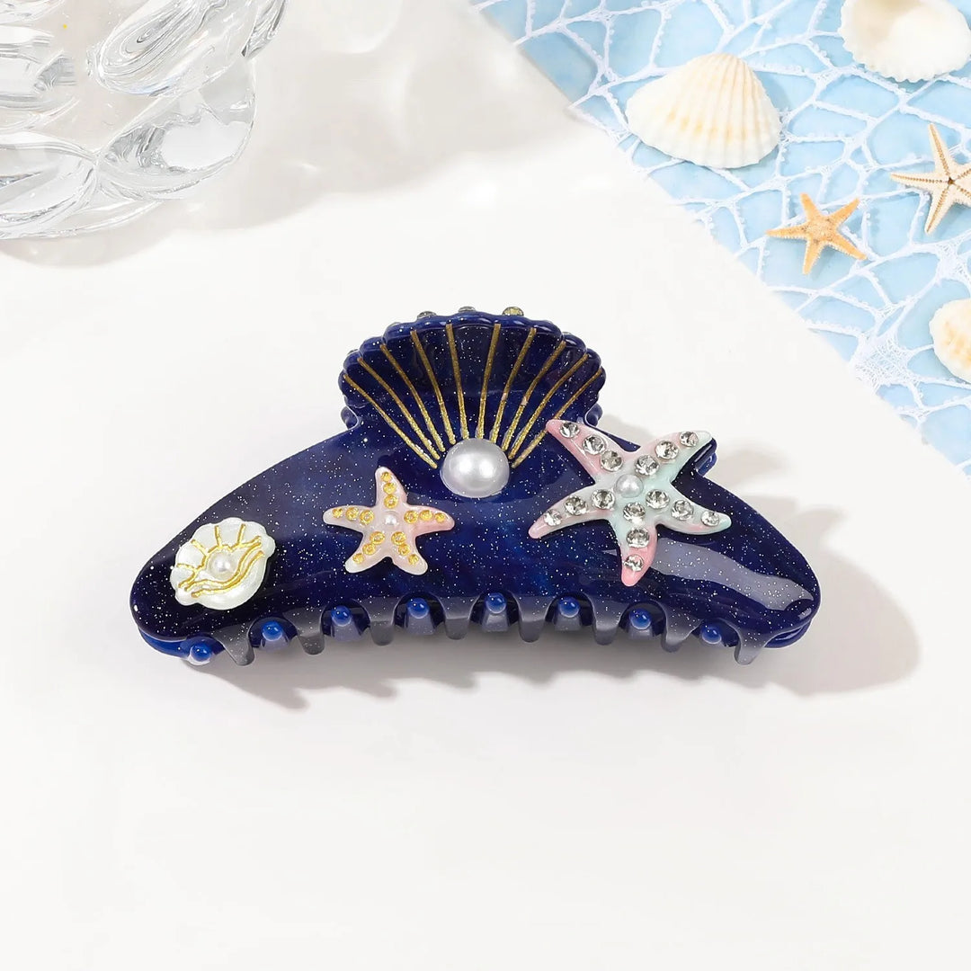 Marlee™ | Beach Starfish Series Collection Hair Claw Colorful Fish Seaweed Starfish Crab Hair Clip Shark Clip for Woman Hair Accessory