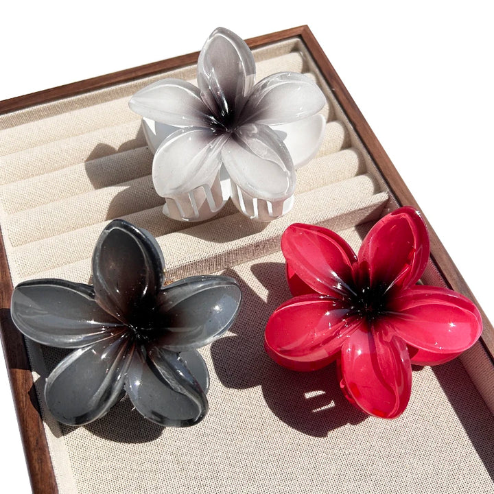 Nara™ | 1/2/3 Pcs Hawaiian Gradient Flower Hair Claw Clip Women Fashion Large Hair Clip Girls Hairpin Barrettes Bohemia Hair Accessories