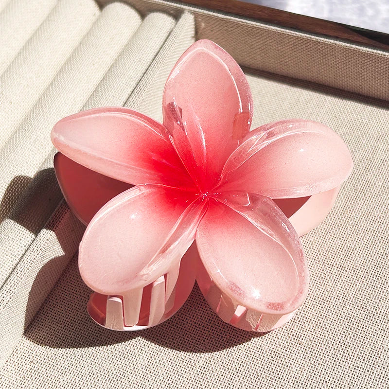 Nara™ | 1/2/3 Pcs Hawaiian Gradient Flower Hair Claw Clip Women Fashion Large Hair Clip Girls Hairpin Barrettes Bohemia Hair Accessories