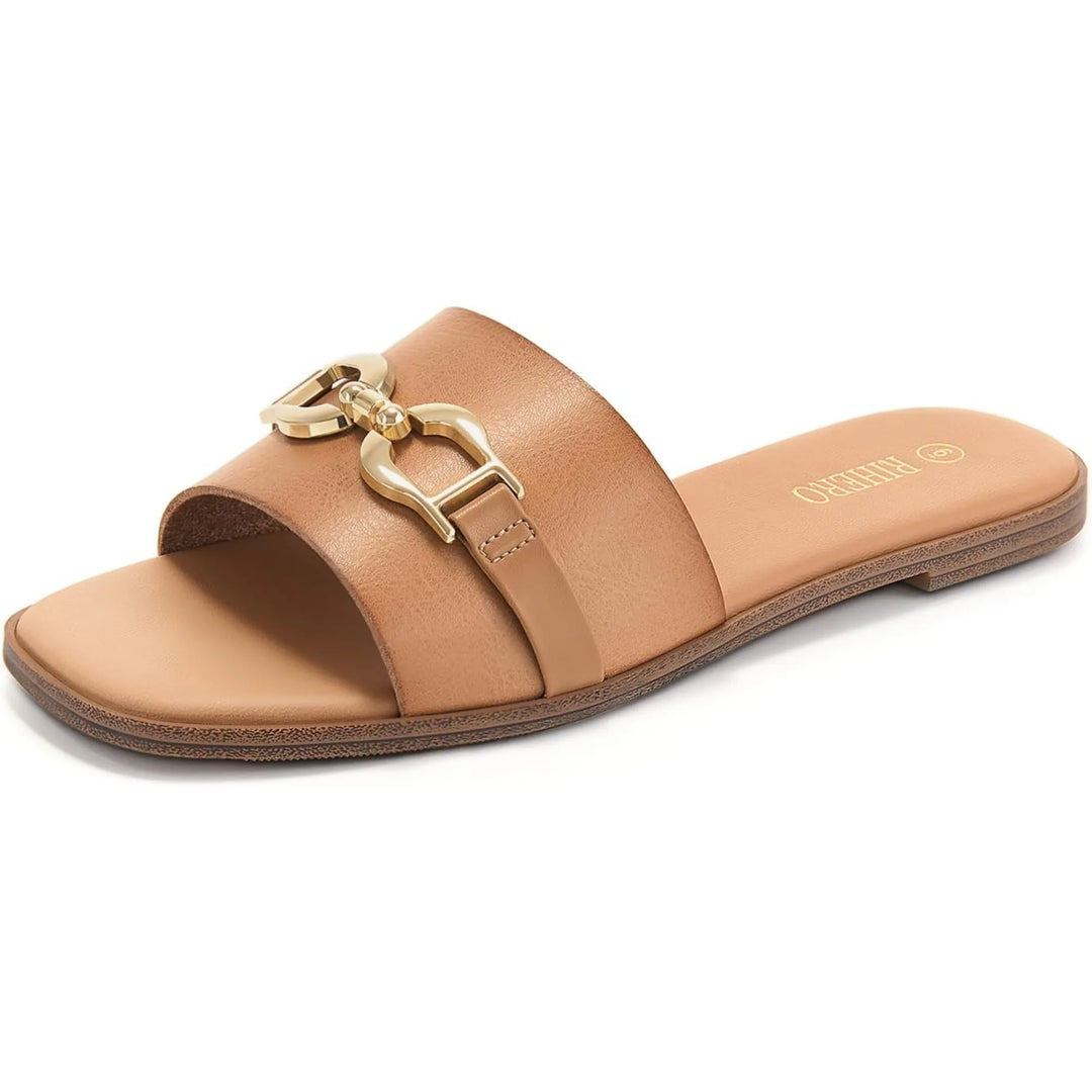 Marina Gold Buckle Sandals