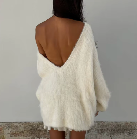 Esme™ | Fluffy Oversized Sweater Dress