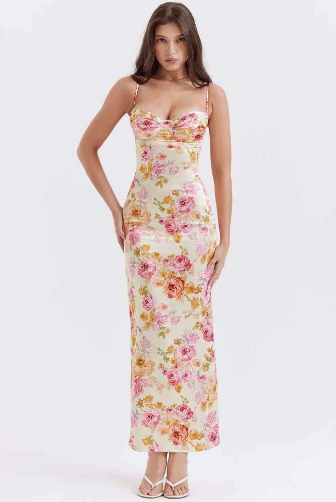 Selene™ | Charming Spaghetti Strap Floral Dress