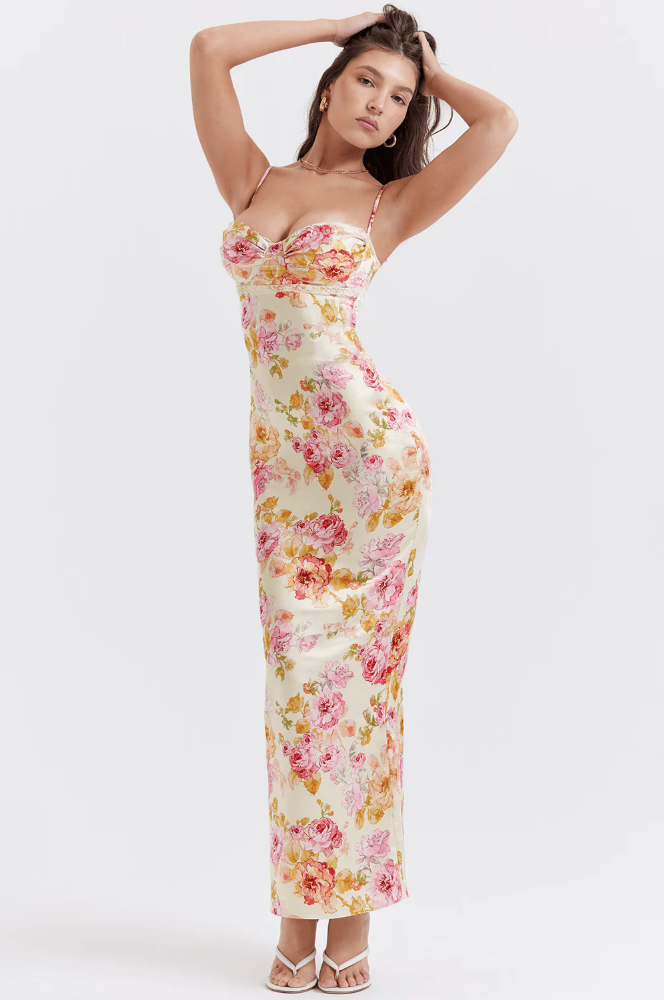 Selene™ | Charming Spaghetti Strap Floral Dress