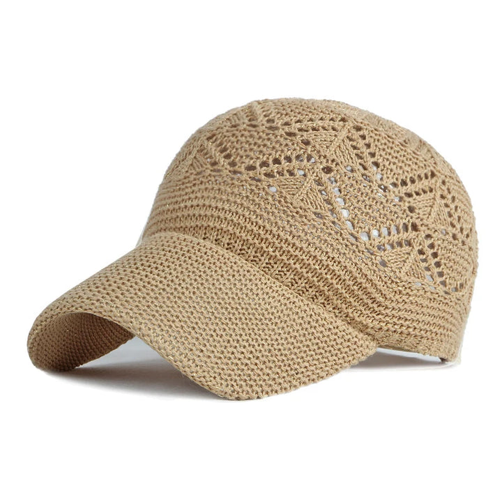 Tess™ | Summer Women Hollow Baseball Cap Breathable Knitting Caps Holiday Mesh Hats Adjustable Cap Sun Hat Gorras