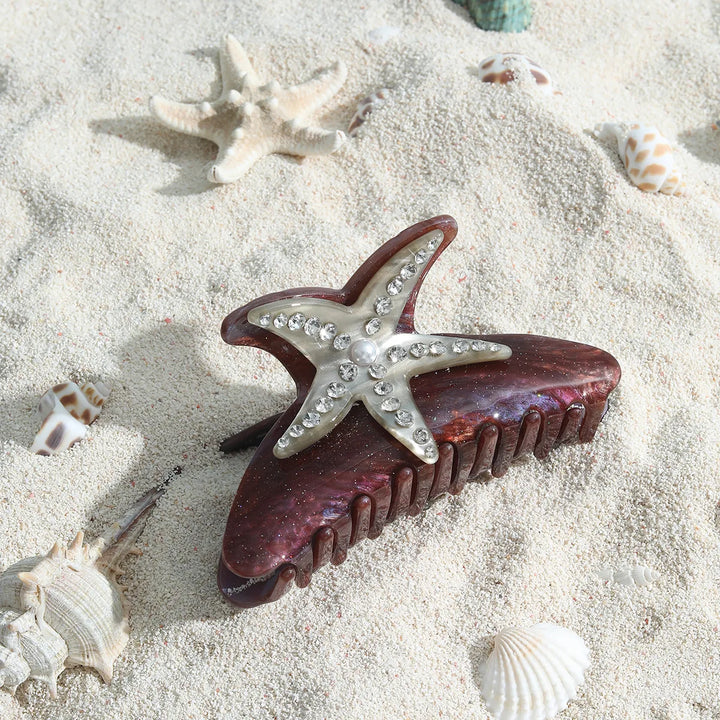 Marlee™ | Beach Starfish Series Collection Hair Claw Colorful Fish Seaweed Starfish Crab Hair Clip Shark Clip for Woman Hair Accessory