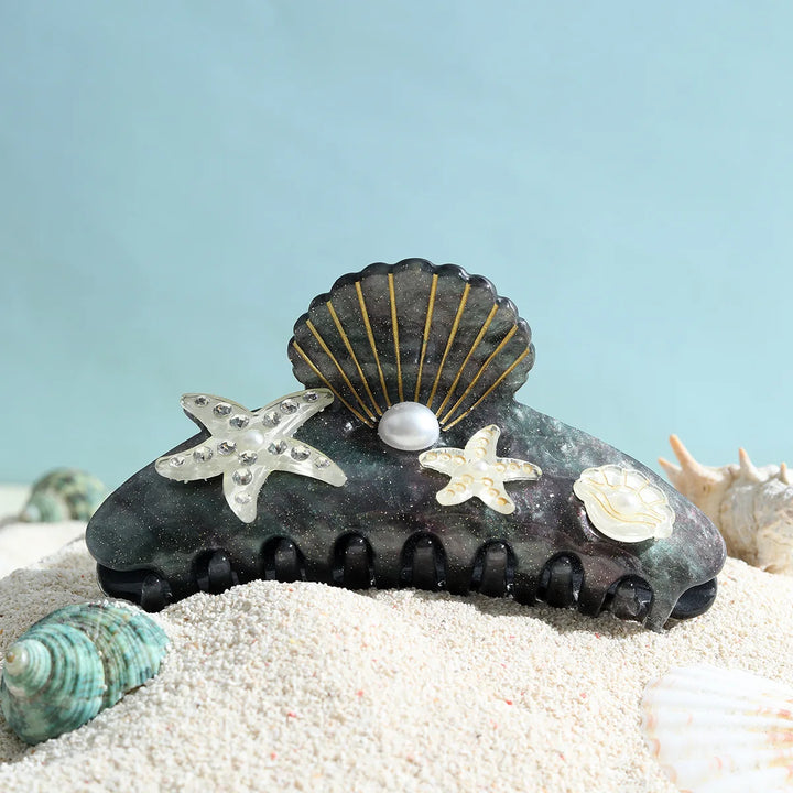 Marlee™ | Beach Starfish Series Collection Hair Claw Colorful Fish Seaweed Starfish Crab Hair Clip Shark Clip for Woman Hair Accessory