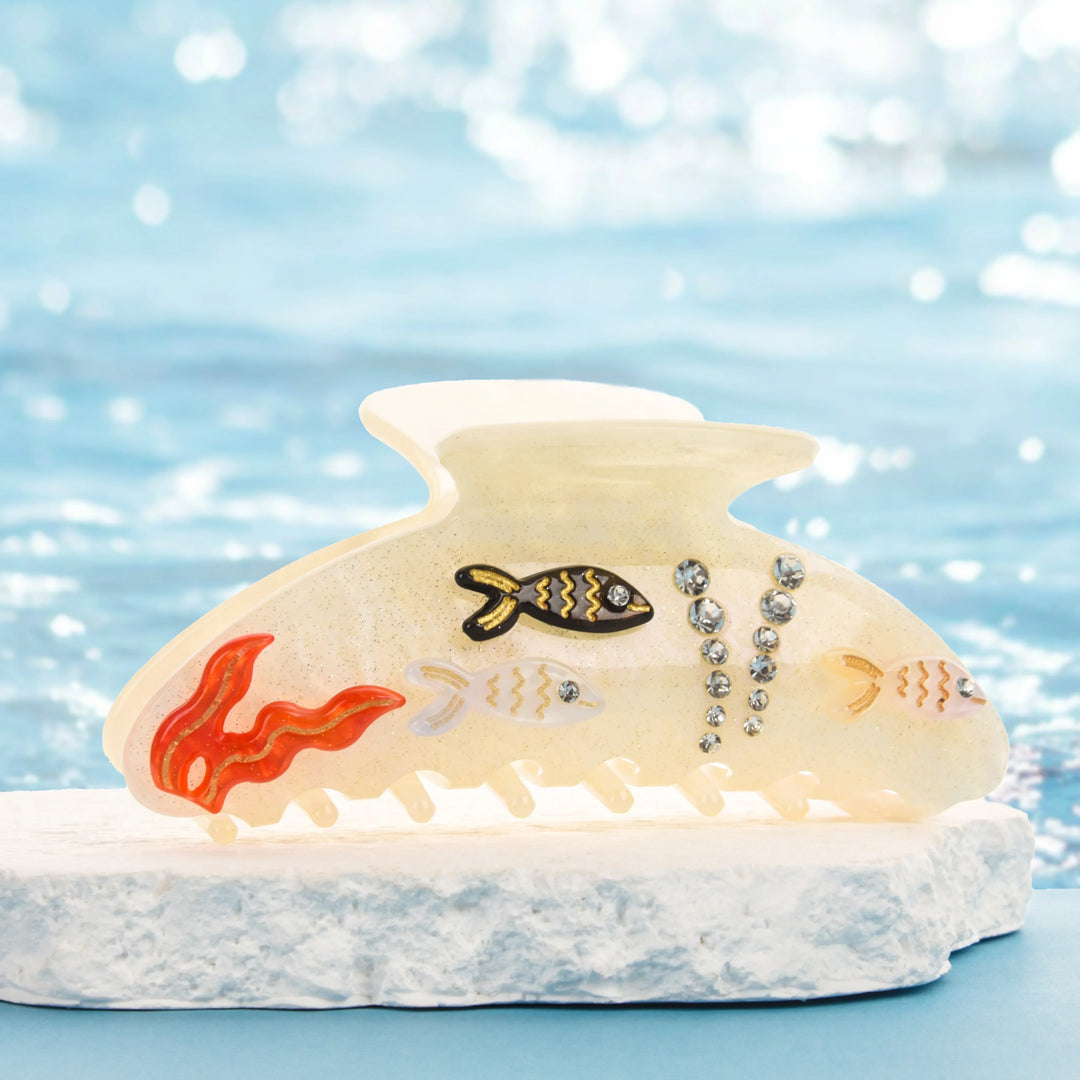 Marlee™ | Beach Starfish Series Collection Hair Claw Colorful Fish Seaweed Starfish Crab Hair Clip Shark Clip for Woman Hair Accessory