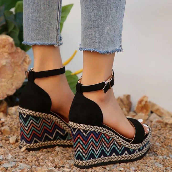 Zelina™ | Boho Wedge Sandals