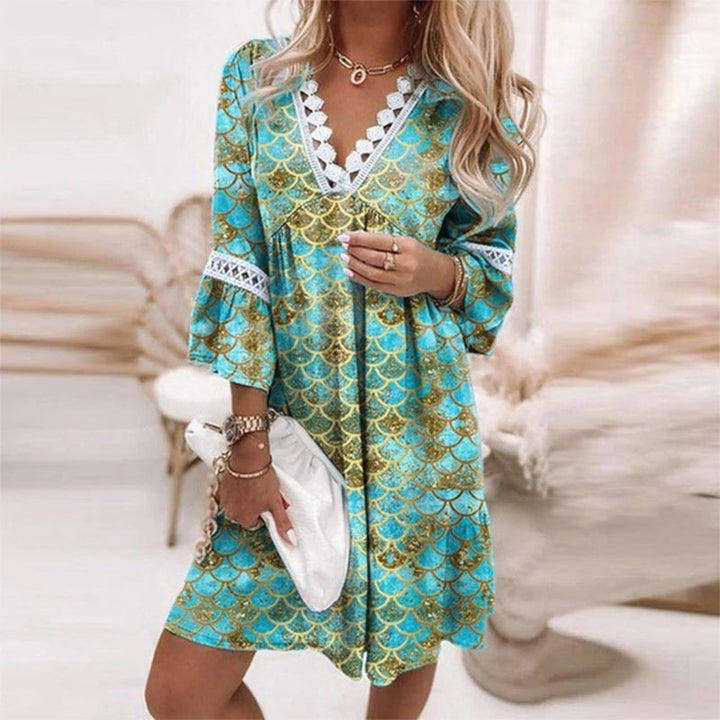 Alena | Boho Printed Mini Dress
