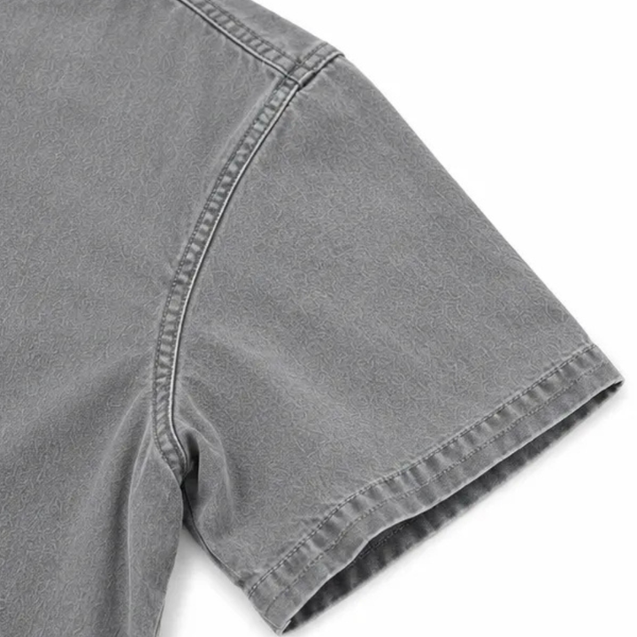 Lorreth | Women's Henley Tunic Top with Side Buttons - Grey - Image 8