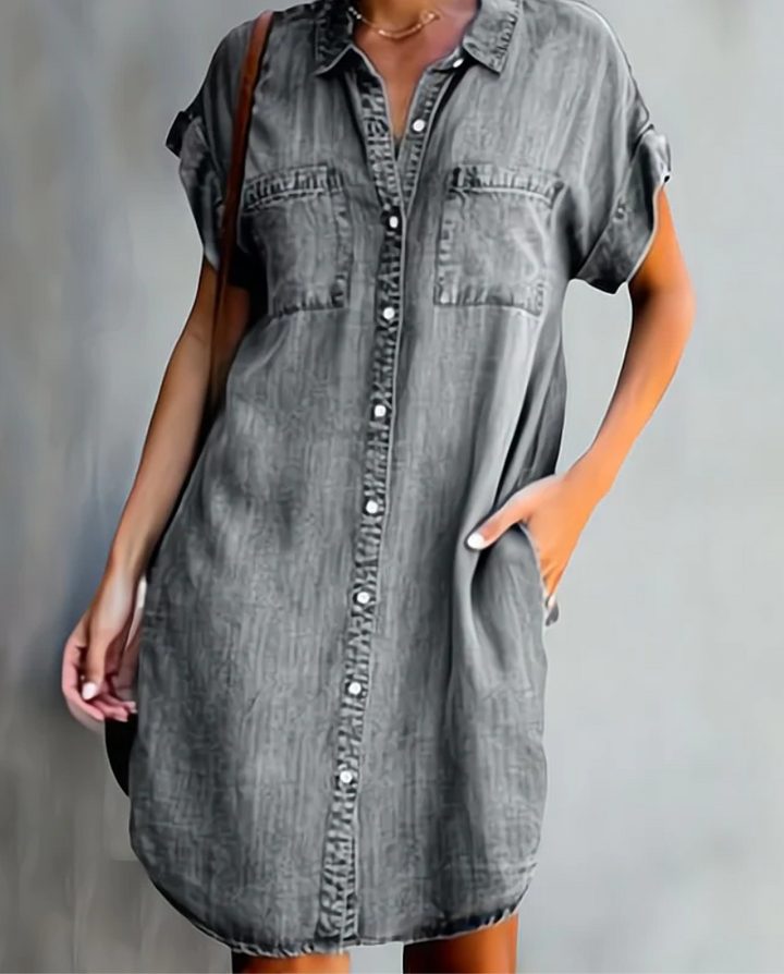 Elenore | Denim Dress