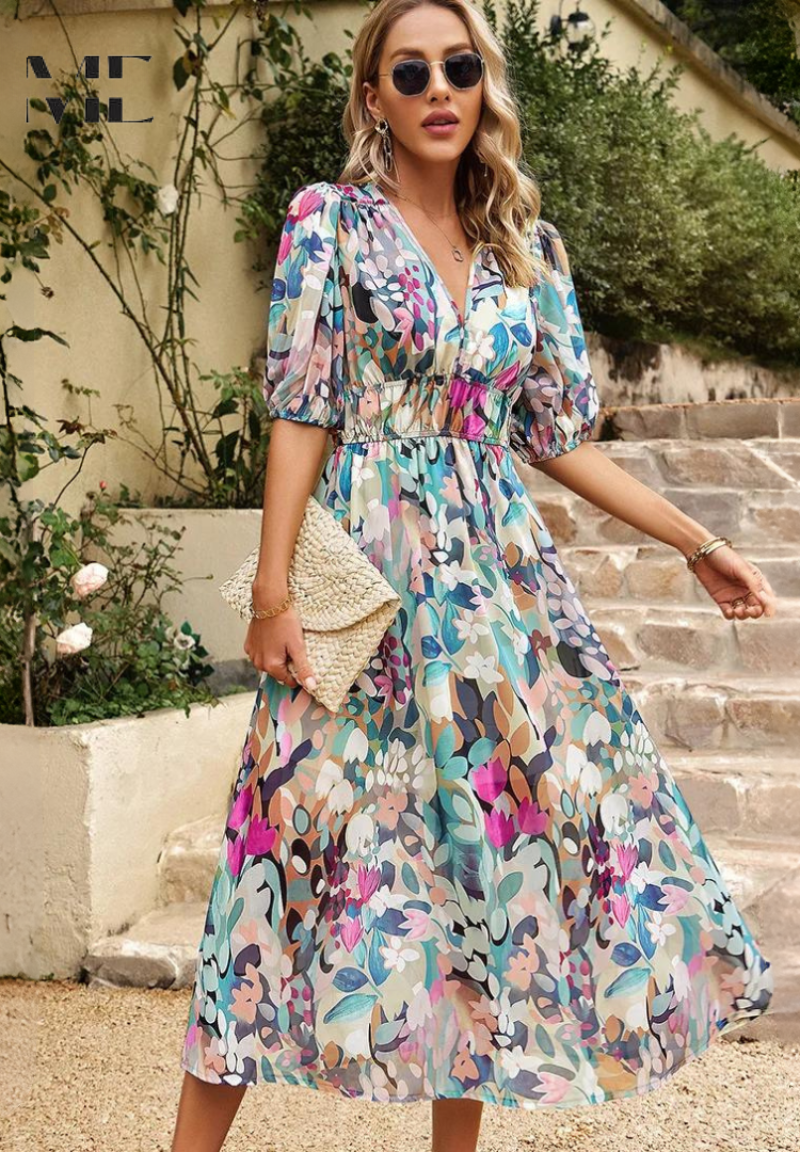 Bianca™ | Elegant Floral Dress