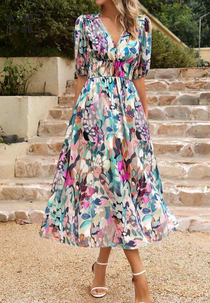 Bianca™ | Elegant Floral Dress