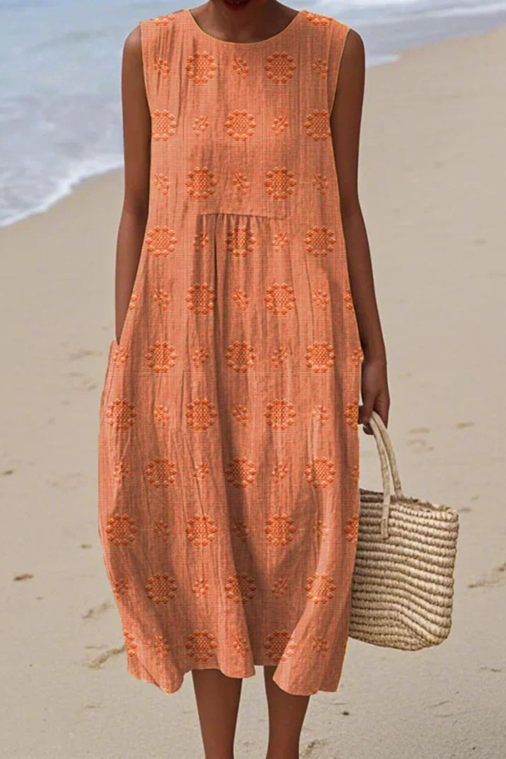 Piper™ | Sleeveless Dress with Embroidery