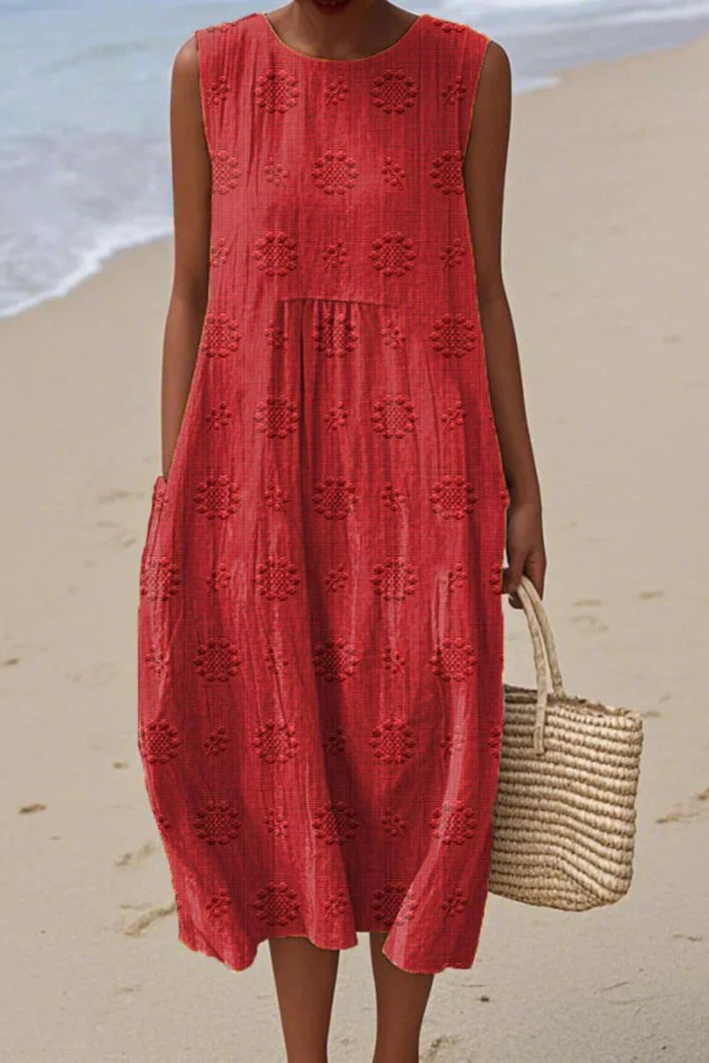 Piper™ | Sleeveless Dress with Embroidery