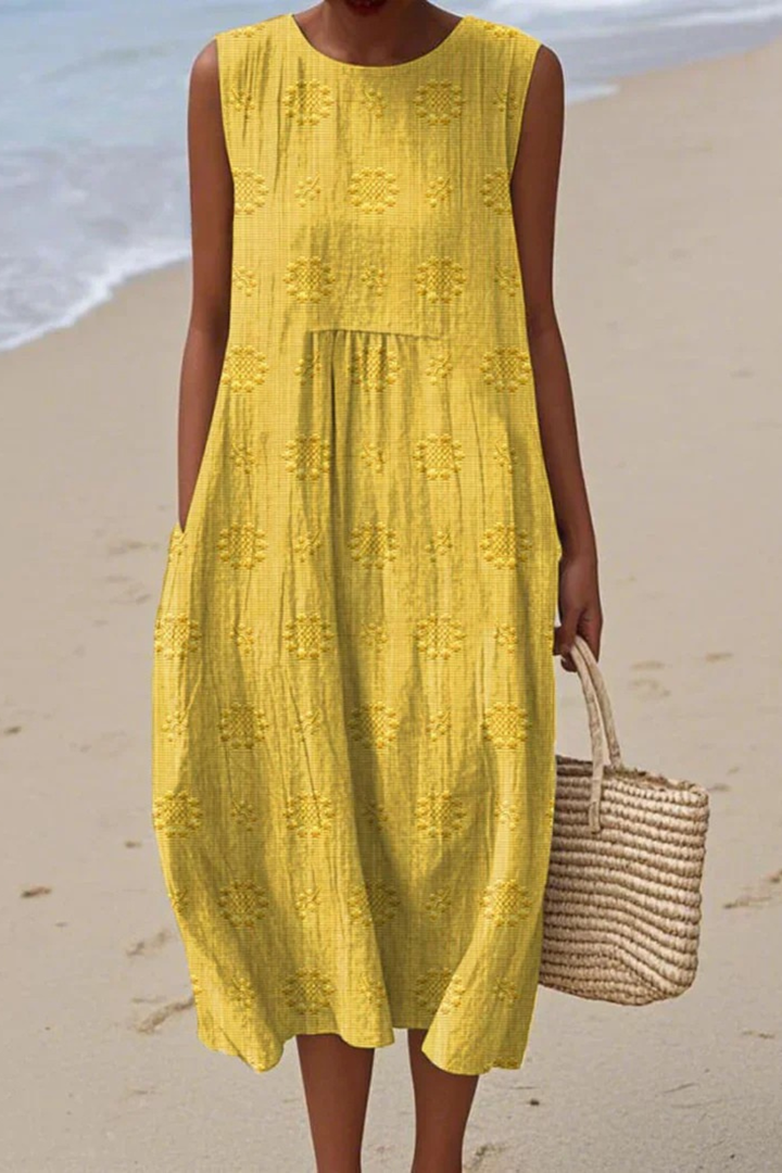 Piper™ | Sleeveless Dress with Embroidery