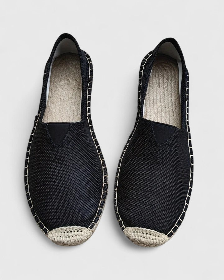 Cali | Women's Slip-On Espadrille Flats Linen Jute Sole
