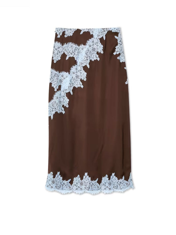 Mabel™ | Elegant Lace Panel Top & Skirt Set