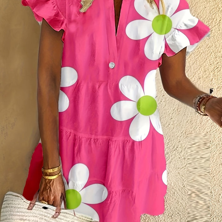 Aliza | Elegant Curves Blooming Style Dress