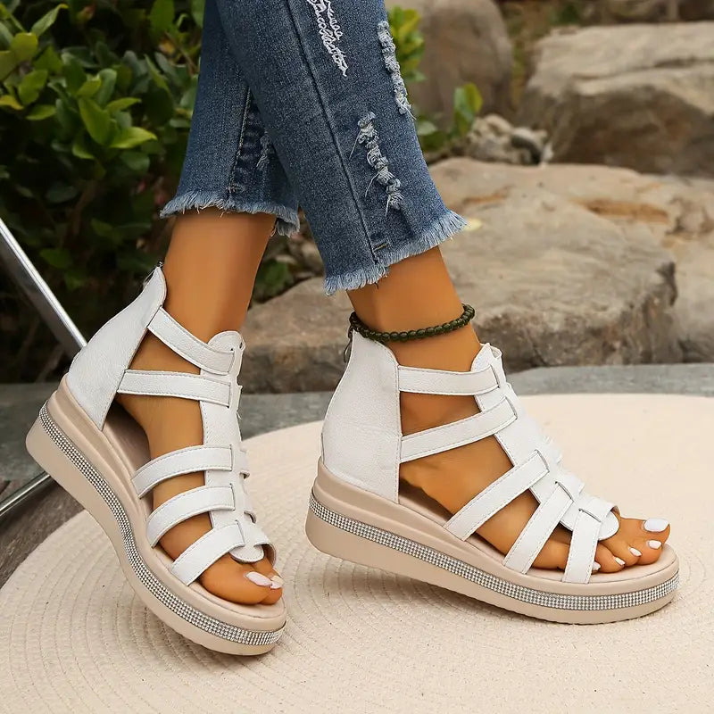 ROSE™ | Elegant Wedge Sandals
