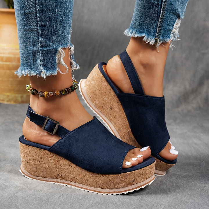 Luna | Platform Buckle Sandals - EVA shock absorbing sole