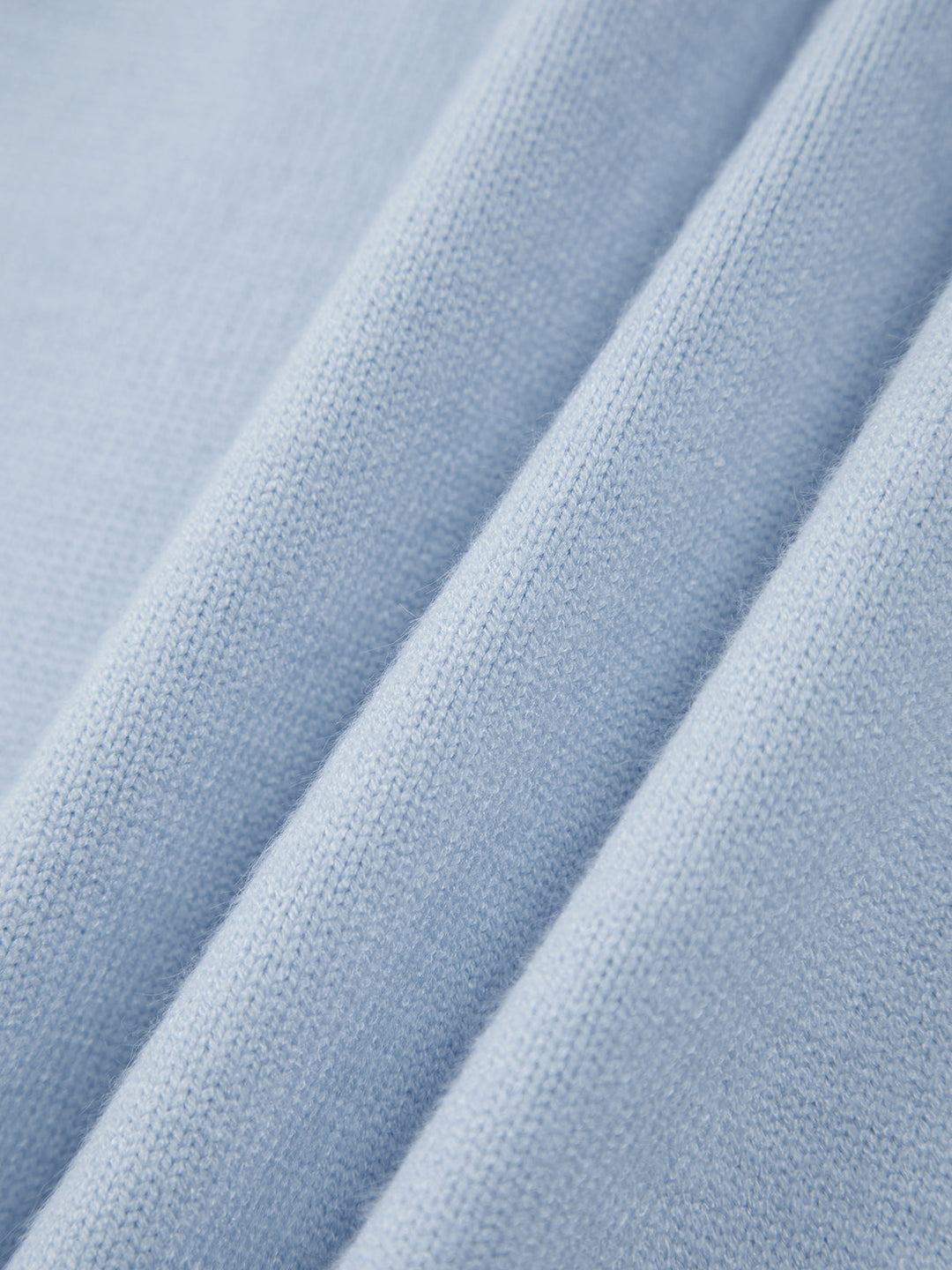 Anara | Women's Oversized Crew Neck Knit Jumper - Baby Blue - Image 7