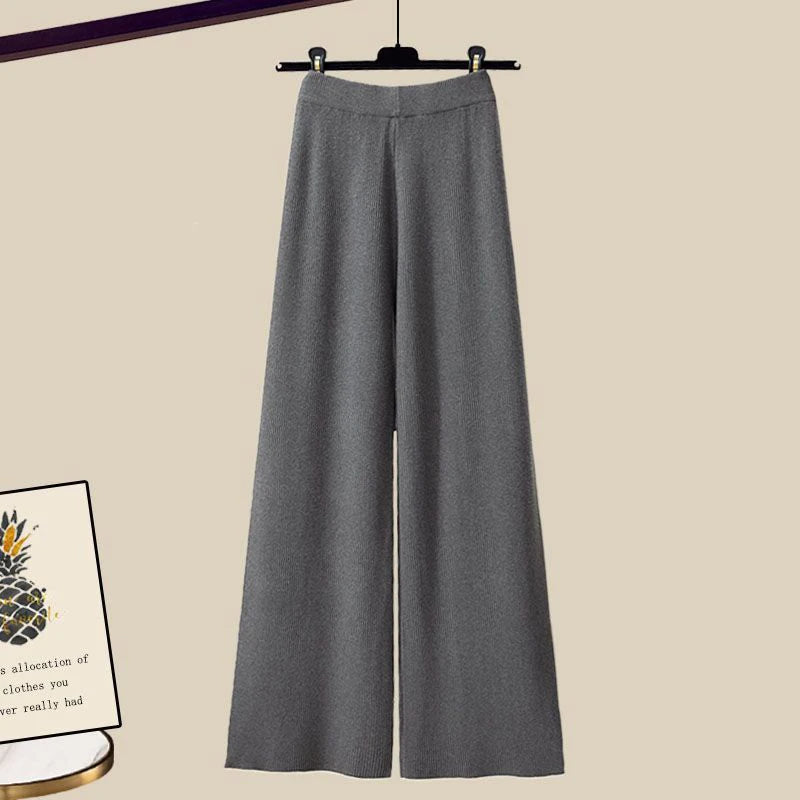 Anastasia | Women's Three Piece Cardigan Set - Grey - Image 4