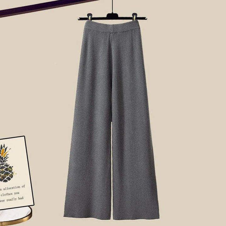 Anastasia | Women's Three Piece Cardigan Set - Grey - Image 4