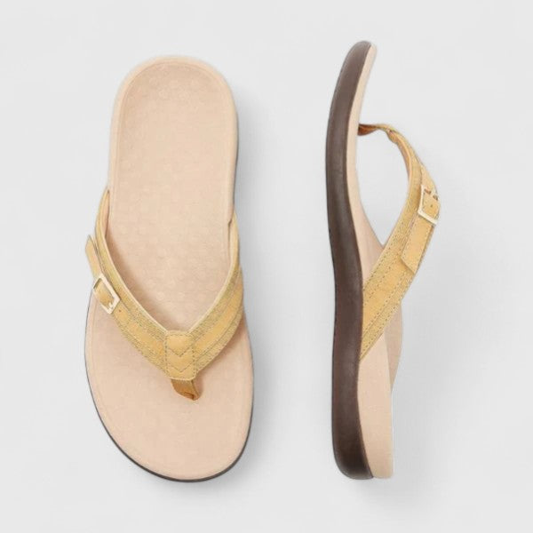 Arvina | Women's Orthopedic Thong Sandals with Arch Support - Light Blue - Image 3