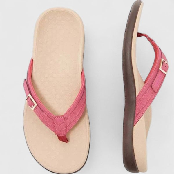 Arvina | Women's Orthopedic Thong Sandals with Arch Support - Light Blue - Image 4